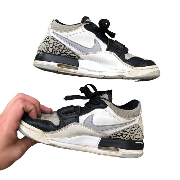 2021 Nike Air Jordan 1 Legacy 312 Low White Black Grey Size 4 - Picture 7 of 10